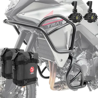 Produktbild von Sturzbügel + Scheinwerfer für Honda Transalp XL 750 23-25 + Taschen SK
