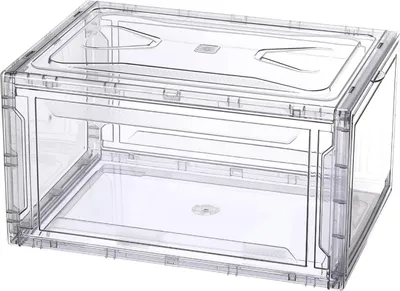 Imagen del producto de Juego de 6 cajas para zapatos, transparentes, con cierres magnéticos