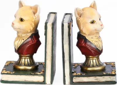 Immagine prodotto di Fermalibri Gatto scultura figura elegante