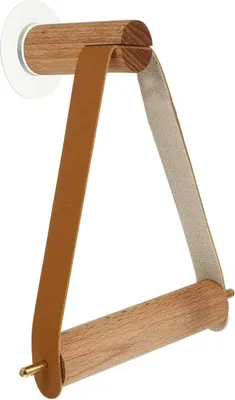 Produktbild von Vintage-Toilettenpapierhalter aus Holz zur Wandmontage, Toilettenpapierhalterständer für Toilettenpapierhalter