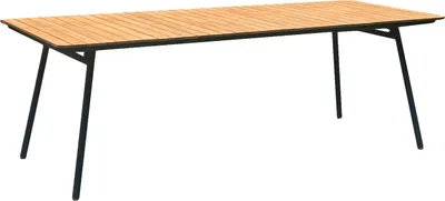 Image de Cleveland table de jardin teck, noir.