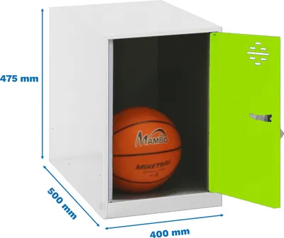 Obrázek produktu pro Skříňka Simonrack SIMONLOCKER DISM bílá, zelená 8425437117657, 1 skříňka 40,0 x 50,0 x 47,5 cm