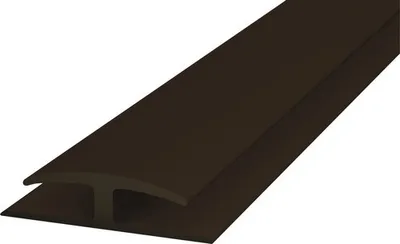 Produktbild von Prinz Einschubprofil beidseitig Weich-PVC braun selbstklebend 30 x 1000 mm