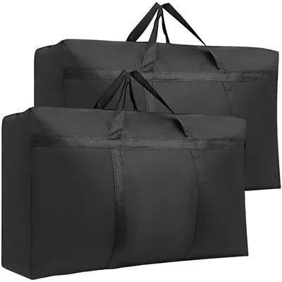 Image de Lot de 2 grandes sacs de rangement avec fermeture éclair