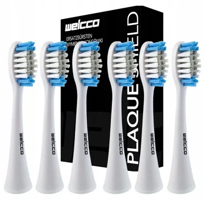 Produktbild von Welcco Zahnbürstenköpfe Ersatz 6er Pack Weiß für Seago Modelle