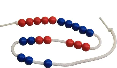 Produktbild von Rechenkette 20er Zahlenraum - rot/blau aus RE-Plastic°