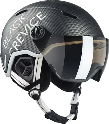 Produktbild von BLACK CREVICE - Ski-& Snowboardhelm - Modell: VAIL - Visor | Farbe: Schwarz Carbon | Größe: M (55-58 cm)