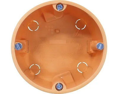 Produktbild von Kaiser 9061-00 flache Hohlwand Gerätedose orange 25 Stück, Plattenstärke: 7 - 28 mm