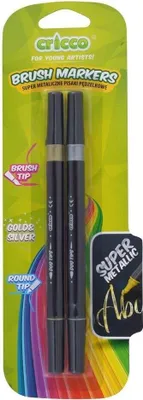 Produktbild von Doppelseitige Metallic-Pinselstifte 2 Farben