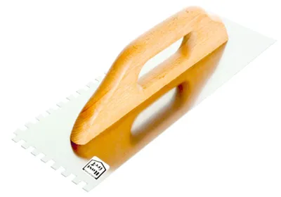 Produktbild von Edelstahl-Zahnspachtel Mit Holzgriff 580*130Mm Zahn 8*8 - E-323-6583