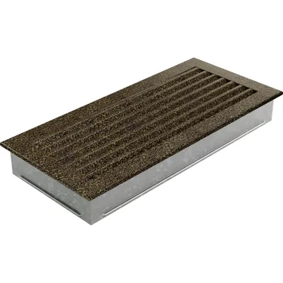 Produktbild von Lüftungsgitter FRESH 17x37 schwarz und gold