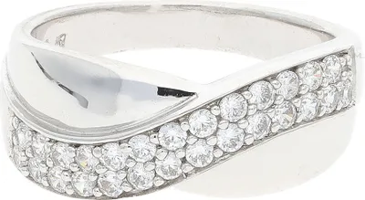 Produktbild von JuwelmaLux Ring 925/000 Sterling Silber mit synth. Zirkonia JL30-07-2607 58