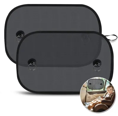 Produktbild von Sonnenschutz fürs Auto für Babys, Sonnenschutz fürs Auto für Babys mit UV-Schutz, universeller Sonnenschutz für die Seitenfenster, Sonnenschutz fürs Auto für Kinder mit Saugnäpfen, 50 x 30 cm (2 Stück)