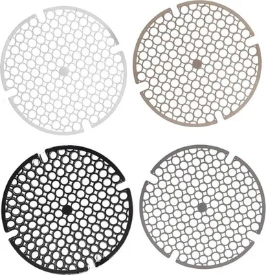 Obrázek produktu pro Silikonové podložky do dřezu, 4 ks, průměr 29 cm, kulaté, v černé, bílé, šedé a béžové barvě