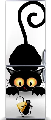Produktbild von Tulup Kühlschrankdekoration - Magnetmatte - 70 cm x 190 cm - Magnet auf dem Kühlschrank - Katz 'Und Maus