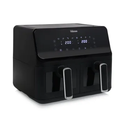 Obrázok produktu pre Tristar FR-9040, Teplovzdušná fritéza, 8 L, 200 °C, 6 osôb, Dvojitý, Čierna
