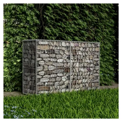 Produktbild von Gabionenkorb, Gabionen Zaun, Steinkorb, Gabionenwand, Gabionen Pflanzkübel, Gabionen Hochbeet, Stahl 150×50×100 cm