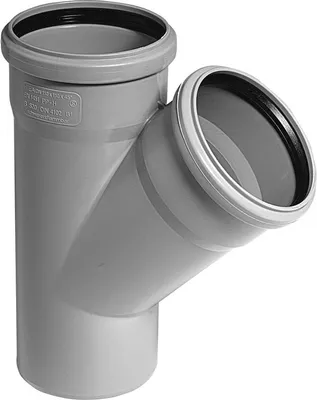 Zdjęcie produktu dla Odbočka jednoduchá Osma HTEA 45° DN 110 x 110 šedá