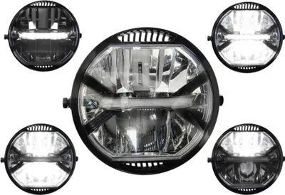 Zdjęcie produktu dla Lampa Motocyklowa Przód 7 Led E4
