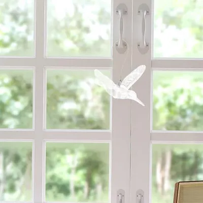Produktbild von 5 Stück Acryl Vogel Hängende Dekorationen für Innen Wanddekoration Vogelanhänger Elegante und Kreative Fensterdeko zum Aufhängen in Hochzeits Szenen