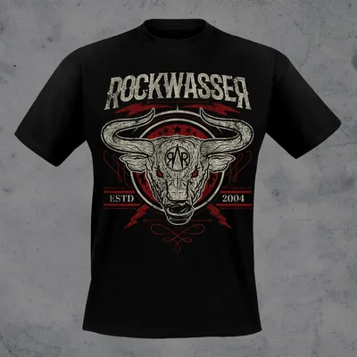 Produktbild von Rockwasser - Bullenkopf, T-Shirt