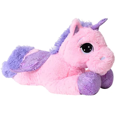 Produktbild von TE-Trend Kuscheltier Einhorn 45cm Plüschtier Stofftier Pferd Unicorn