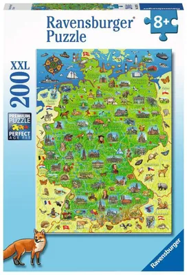 Obrázek produktu pro Barevná mapa Německa Ravensburger 13337