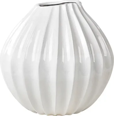 Produktbild von Broste Copenhagen  Wide Vase XL Ivory
