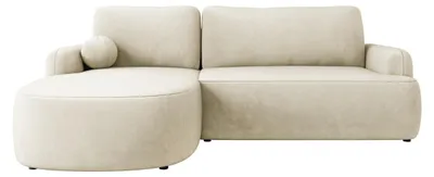 Produktbild von MIRJAN24 Ecksofa Loridu, Wohnzimmmer L-Form mit Schlaffunktion und Bettkasten (Farbe: Magic Velvet 2250, Seite: Links)