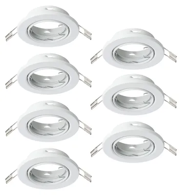 Produktbild von EGLO 7er Set Einbaustrahler Agulo, Spot Deckenleuchte schwenkbar