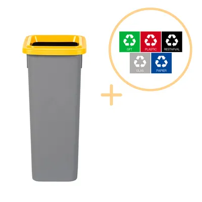 Obrázek produktu pro Plafor - Fit Bin 20l - Recyklace - Žlutá