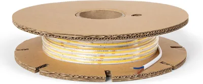 Produktbild von LED-Streifenrolle Dimmbar 220V COB Selbstgleichrichtend 480 LED/m 20m 12W/m 900lm/m Superschmal Breite 6.5mm Schnitt 10cm IP65 4000K Neutralweiß