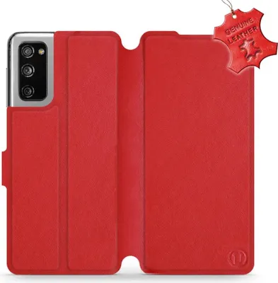 Zdjęcie produktu dla Skórzane etui na telefon Galaxy S20 FE, Mobiwear Leather, czerwone