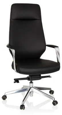 Produktbild von hjh OFFICE Profi Chefsessel VELVET Ergonomischer Bürostuhl mit Armlehnen Kunstleder Drehstuhl für Büro, Zuhause