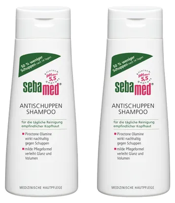 Zdjęcie produktu dla Sebamed szampon przeciwłupieżowy z łagodną formułą pielęgnacyjną 200 ml 2-pak