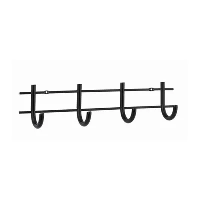 Obrázek produktu pro Walteco Věšáková lišta 300x75mm, 4 háčky, černá