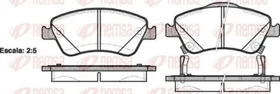 Produktbild von REMSA Bremsbeläge Satz Vorne Bremsklötze für TOYOTA AURIS (NRE15, ZZE15, ADE15, ZRE15, NDE15) 1310.02