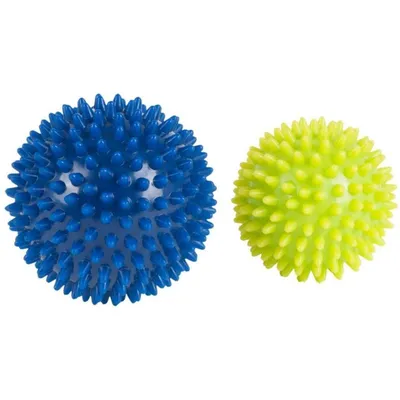 Produktbild von Hudora 2  Massagebälle, 1 x 75 mm Ø, lemon 1 x 90 mm Ø; 76769