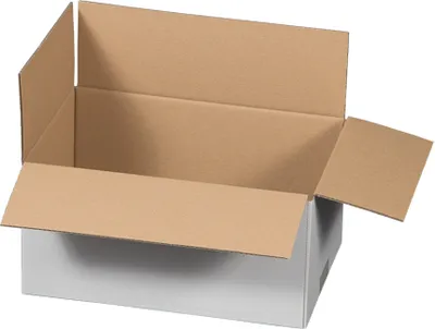 Produktbild von Faltkarton Fefco0201 -weiß- 1-wellig, 295x195x140mm - Kaufland - 100 Stück