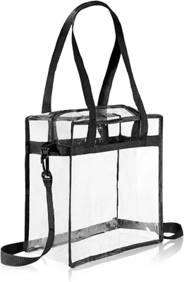 Produktbild von Transparent Tragetasche Durchsichtige Umhängetasche Reise Handtasche Clear Tote Bag Reisetaschen PVC Kulturtasche Reise Organizer Tasche