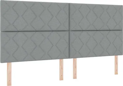 Immagine prodotto di vidaXL Testiera grigio chiaro 200 cm Tessuto