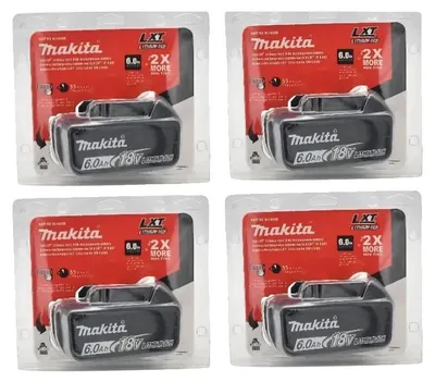 Image de Batterie rechargeable, 18V, 6000mAh, compatible avec divers outils électriques, capacité maximale : 6 Ah x 4