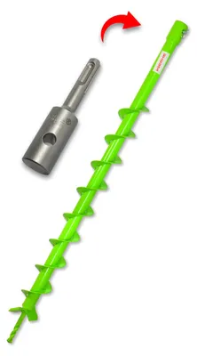 Erdbohrer 50 mm, SDS Plus, 80 cm, für Zaun- und Pflanzarbeiten