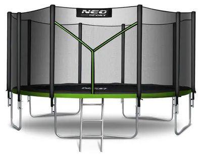 Produktbild von Neo-Sport Gartentrampolin (465 cm) mit Sicherheitsnetz und Leiter