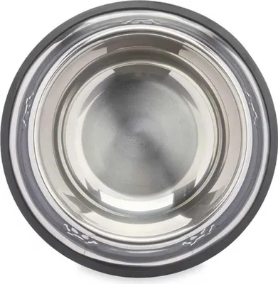 Obrázek produktu pro Comedero para Perro Mascow 309 Gris Plateado Goma Metal 26 x 7 x 26 cm (12 ks)