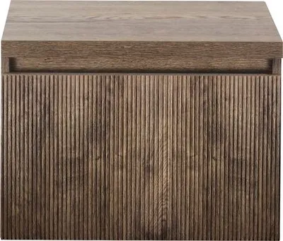 Produktbild von Sanox Waschtischunterschrank Frozen 3D BxHxT 60 x 43 x 45 cm Frontfarbe charleston mit Waschtischplatte
