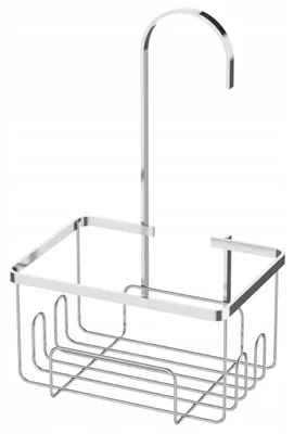 Produktbild von SEPIO Duschablage Silber, Badezimmer Organizer , Duschablage zum Hängen, Duschregal Organizer, Shower Shelf 18x17x13 cm