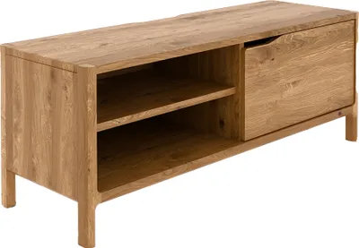 Produktbild von Lowboard 111cm breit in Wildeiche massiv geölt, montiert, THORNBURY-165