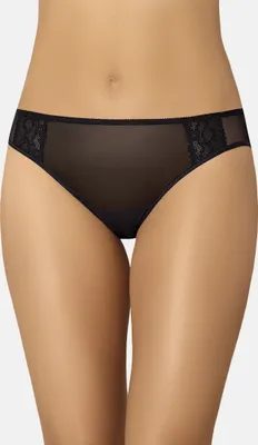Produktbild von Teyli Mesh Slip mit floraler Spitze Sara Female 332 schwarz M
