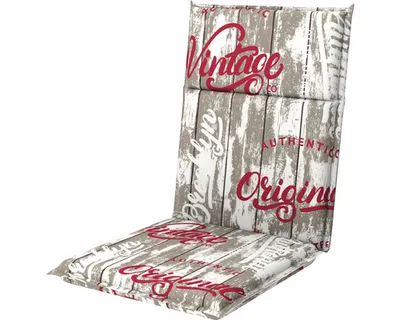 Produktbild von Stuhlauflage 110 x 48 x 6 cm 50 % Baumwolle, 50 % Polyester grau
